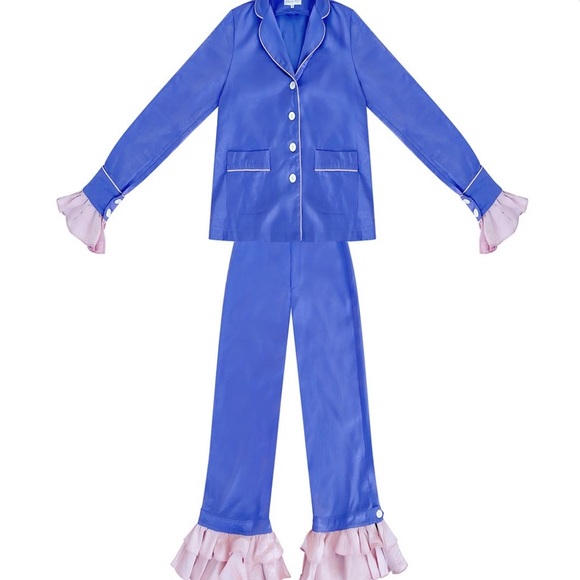 Madeleine Simon Studio The Lazy Artist PJs Pink Purple Size Small - Picture 2 of 8